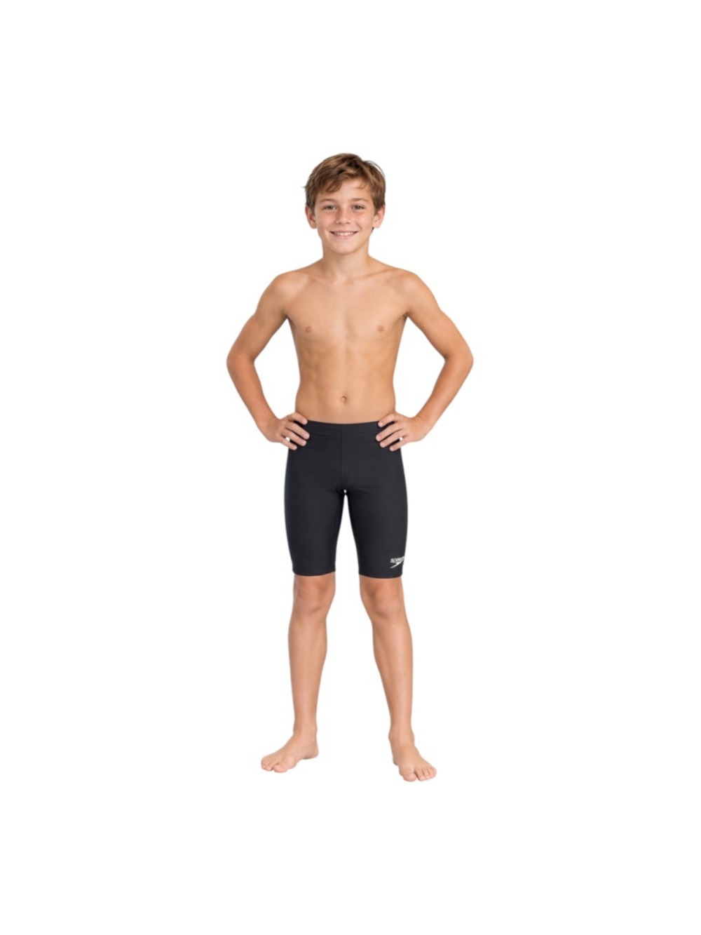 Speedo Boys Size 10 Black Begin to Swim Jammer Shorts NWT